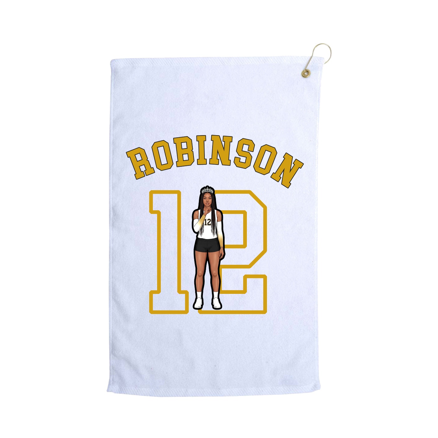Golf Towel — Shirsey Arch in White