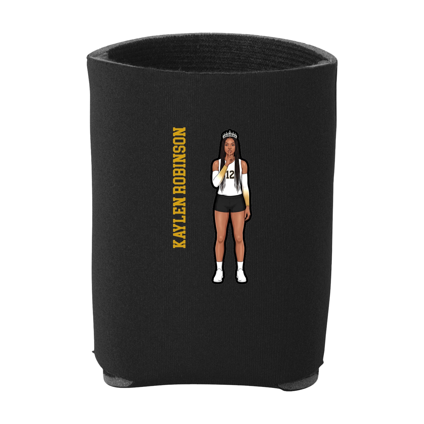 Can Holder — Name Vertical in Black