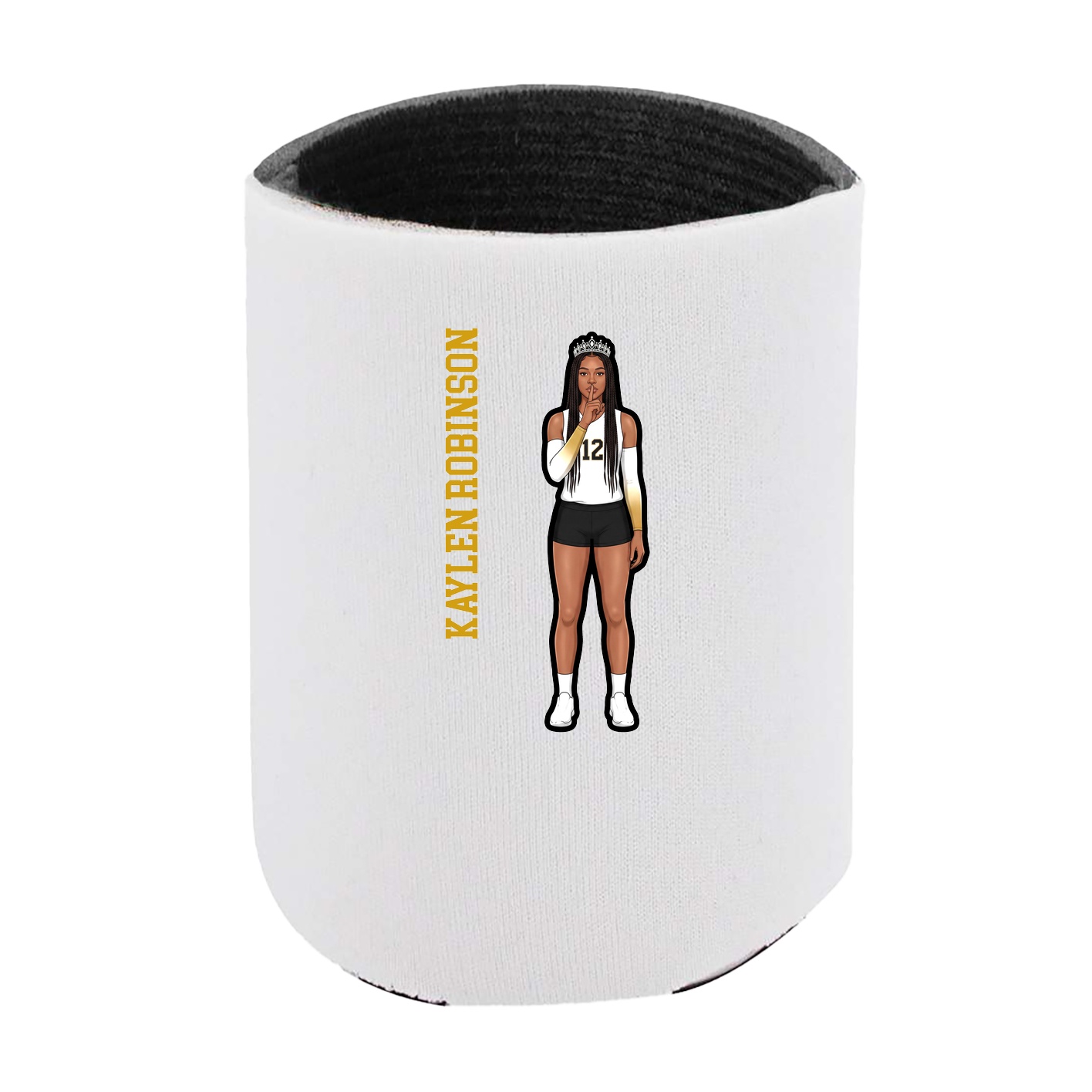 Can Holder — Name Vertical in White