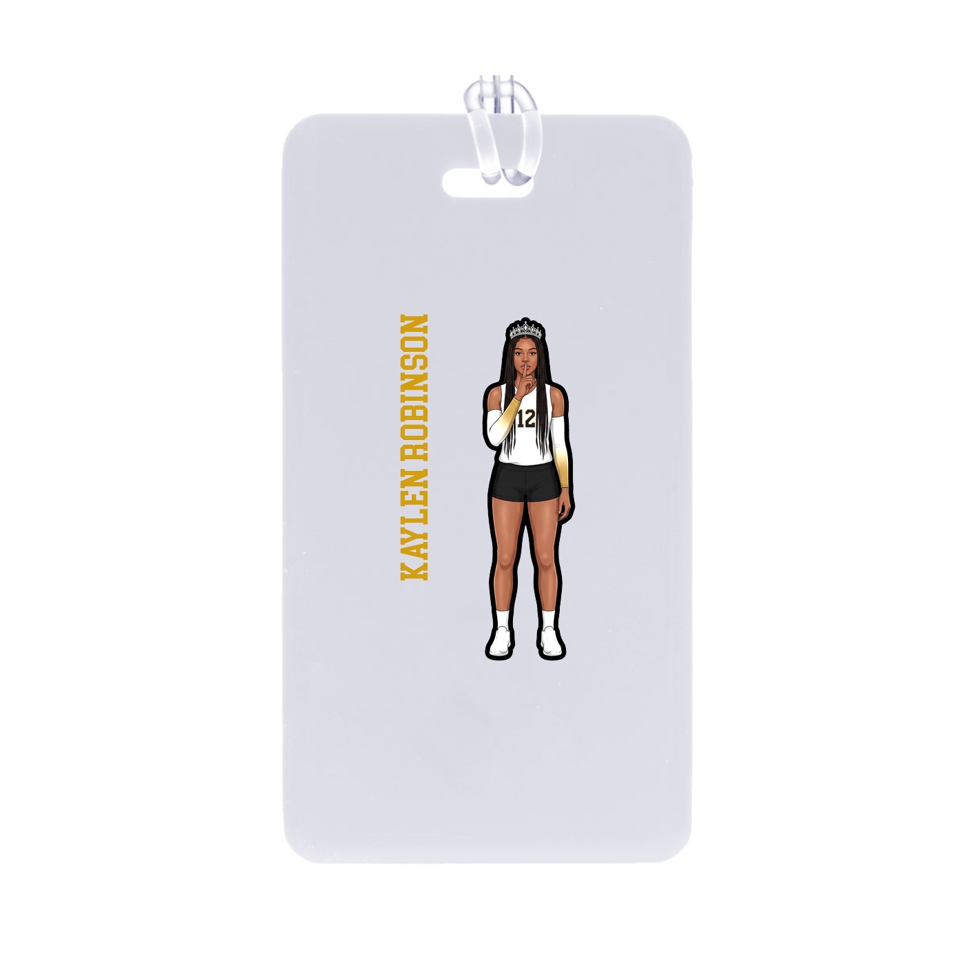 Bag Tag — Name Vertical in Classic