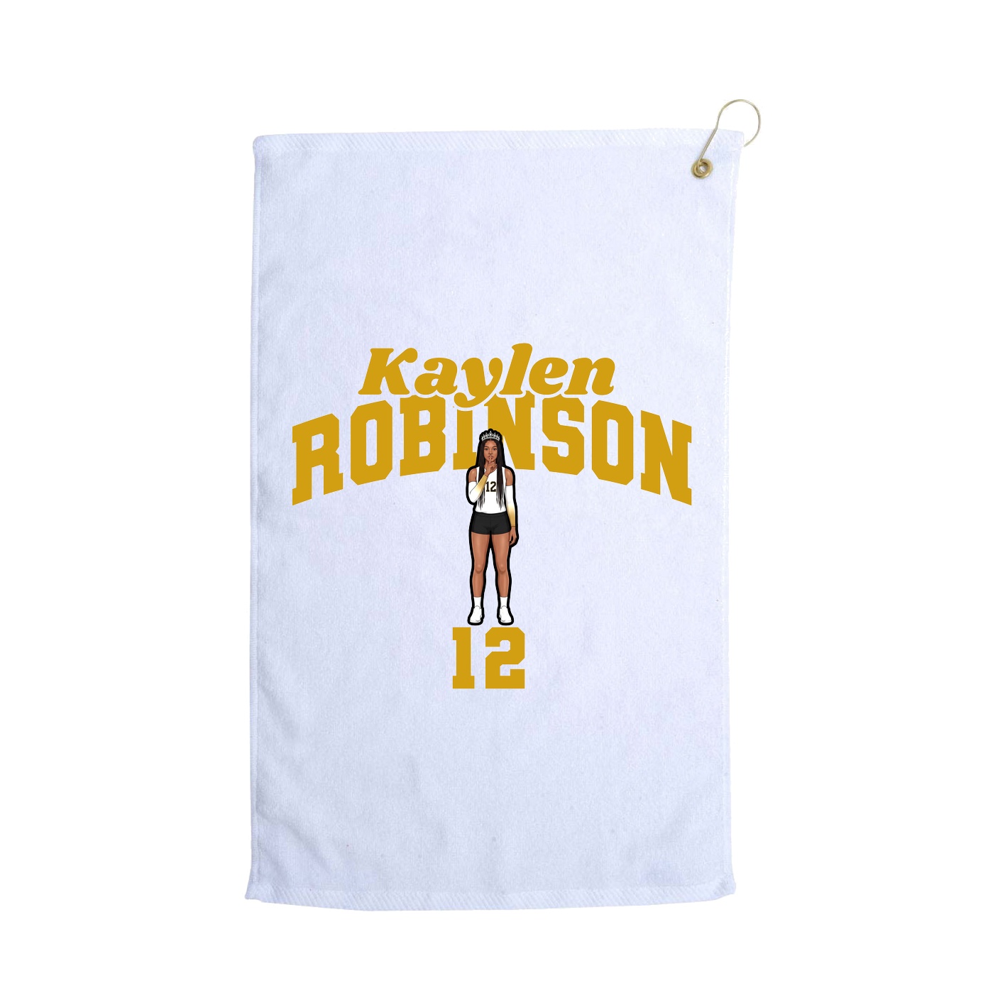 Golf Towel — Signature Arch in White