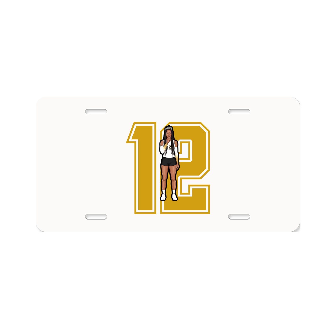 License Plate — Number in Classic