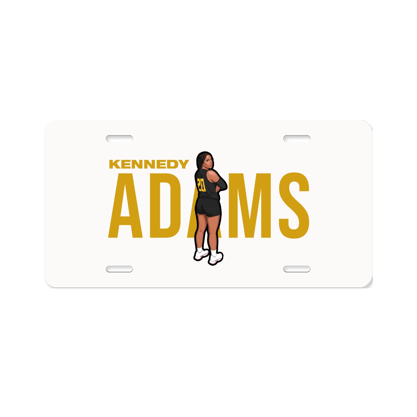 License Plate — Player Name in Classic
