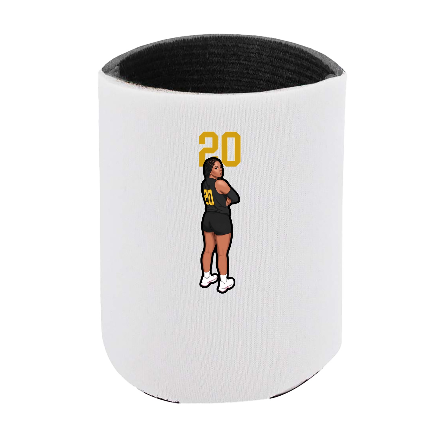Can Holder — Number Top in White