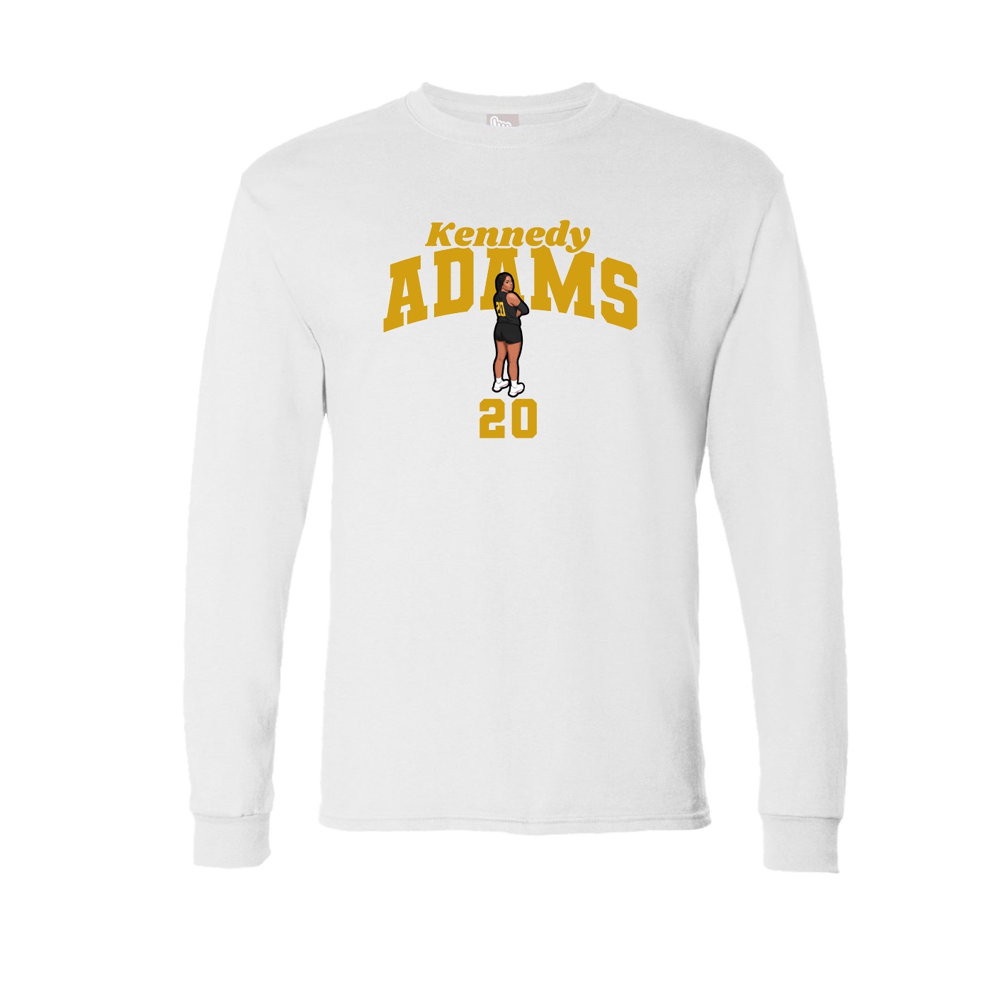 Long Sleeve Tee — Signature Arch in White