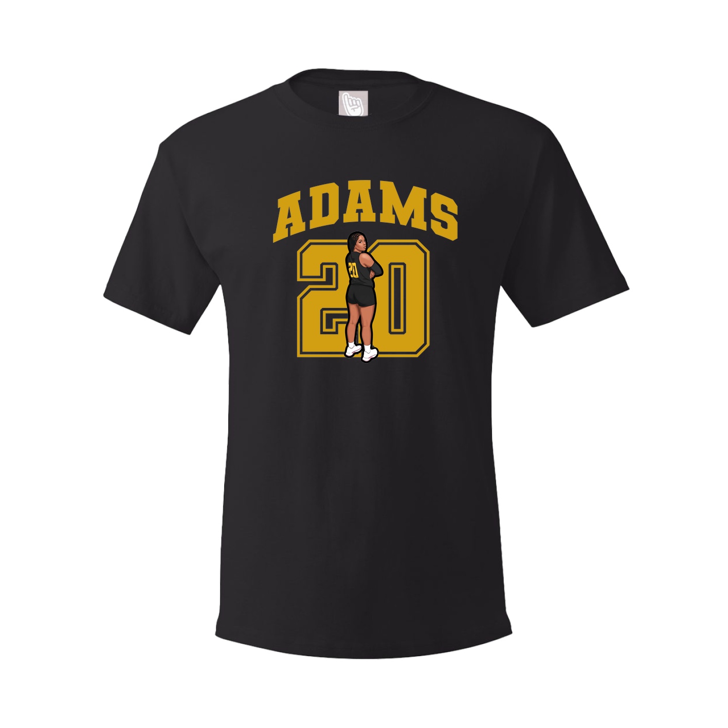 Youth Tee — Number in Black