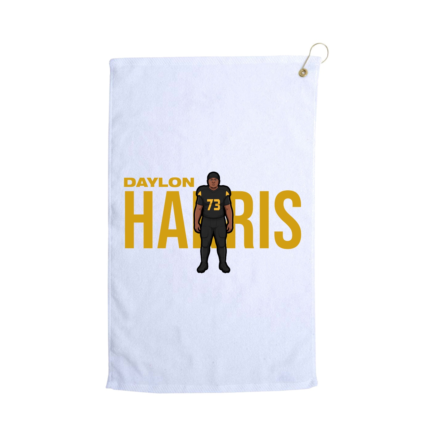 Golf Towel — Player Name in White