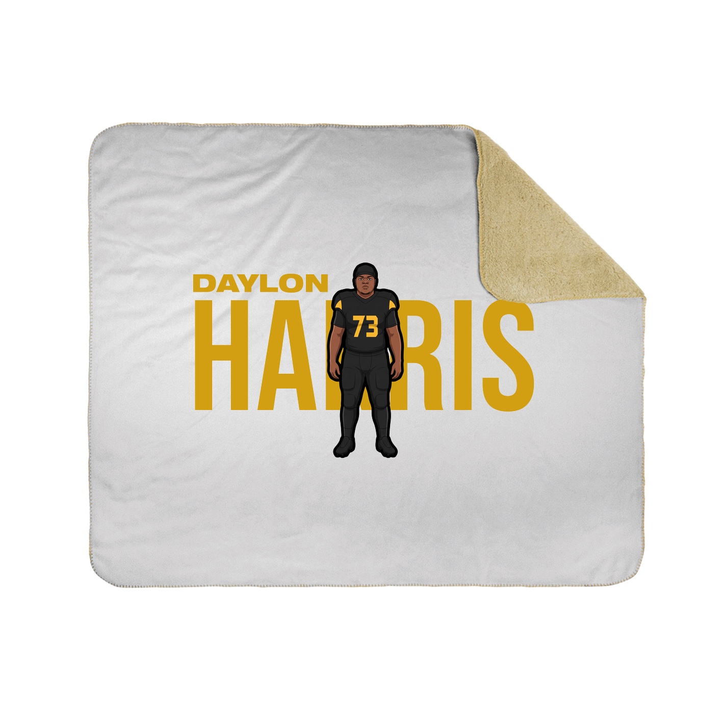 Throw Blanket — Player Name in White
