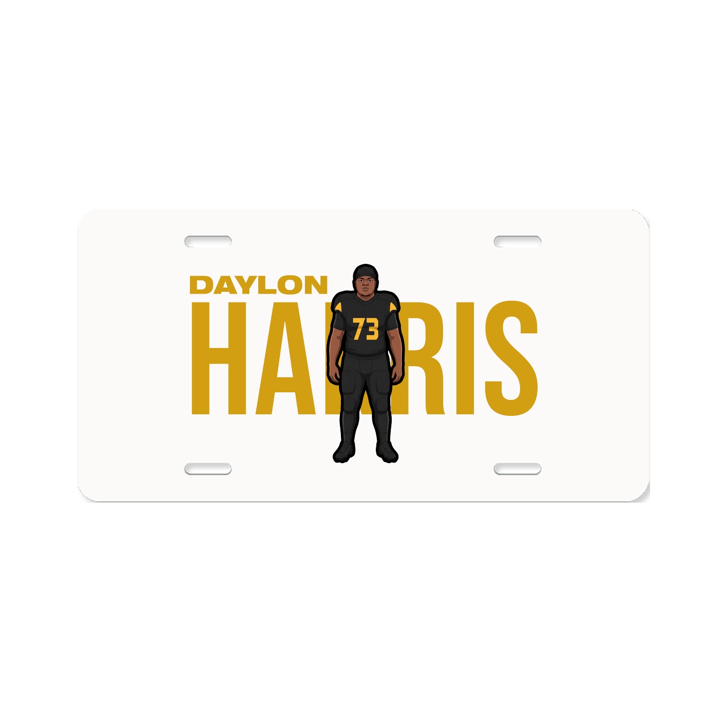 License Plate — Player Name in Classic