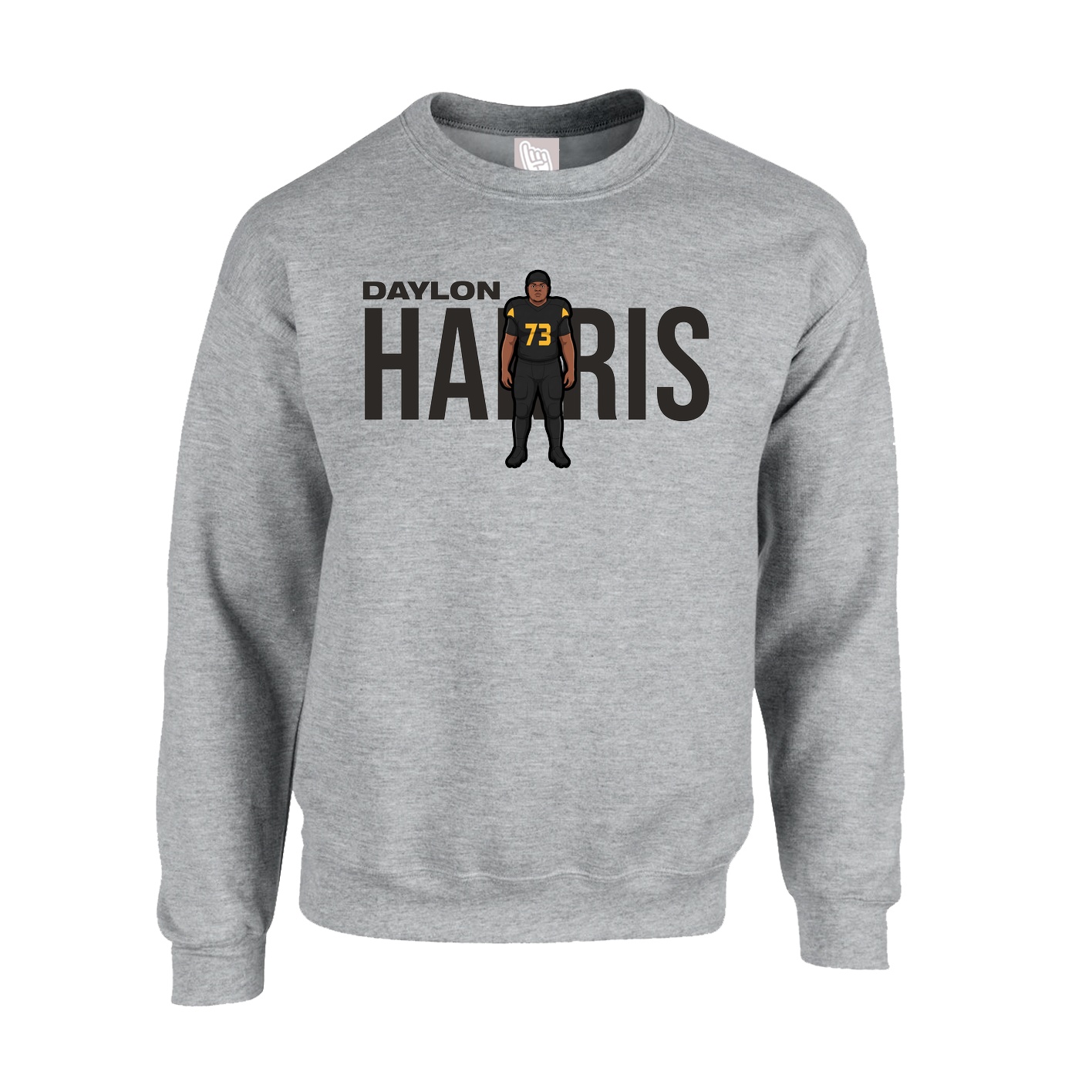 Fleece Crew — Player Name in Grey