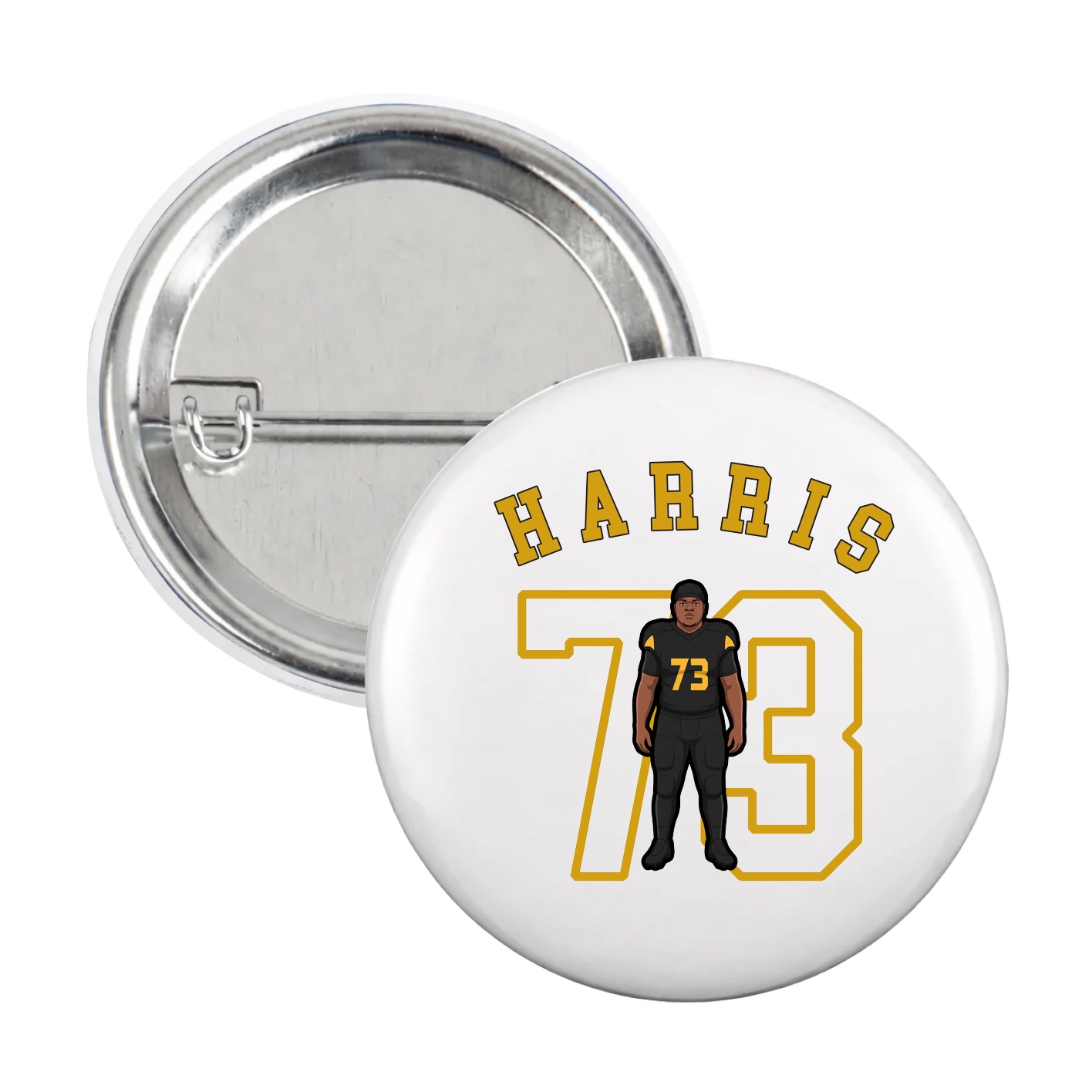 Game Day Button — Shirsey Arch in White