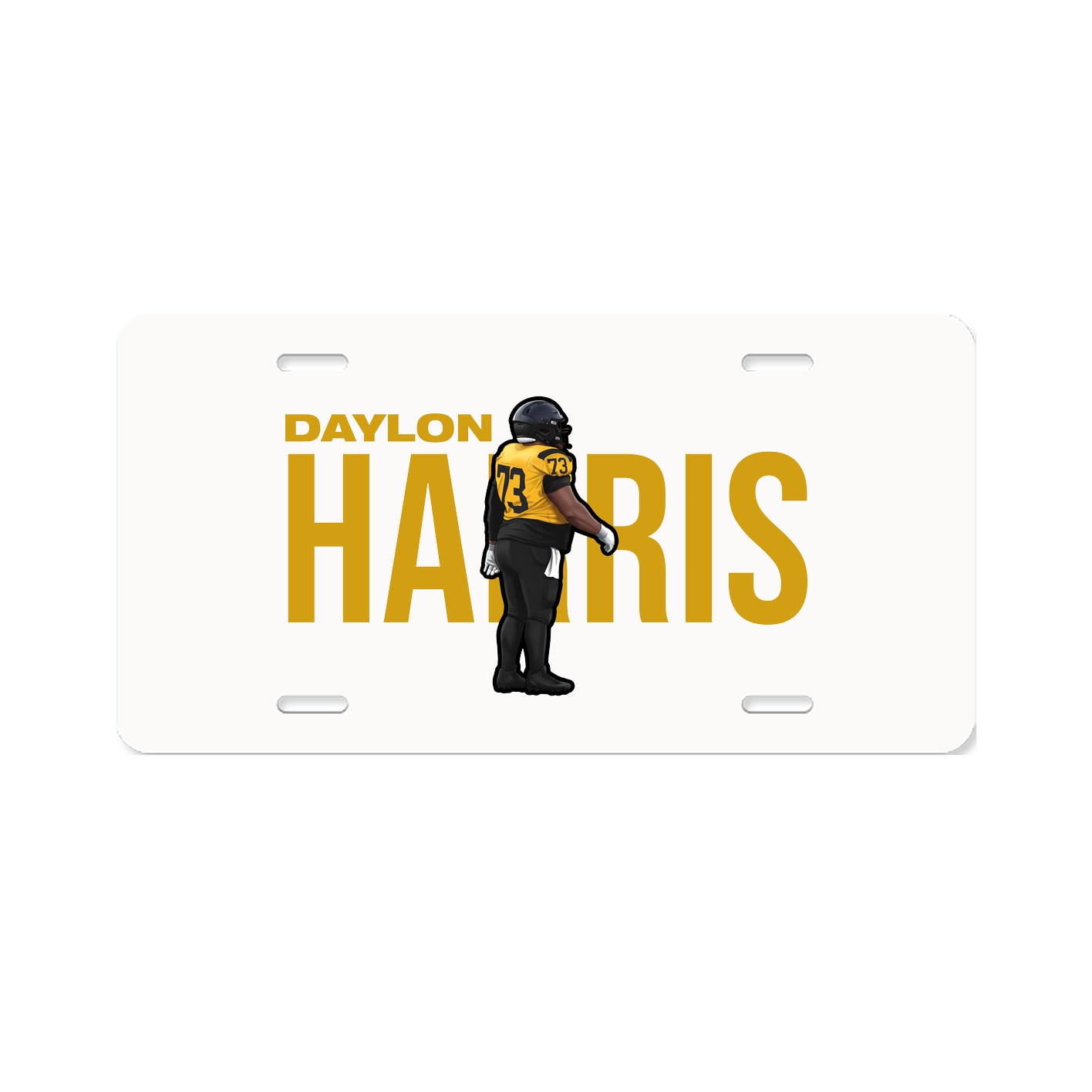 License Plate — Player Name in Classic