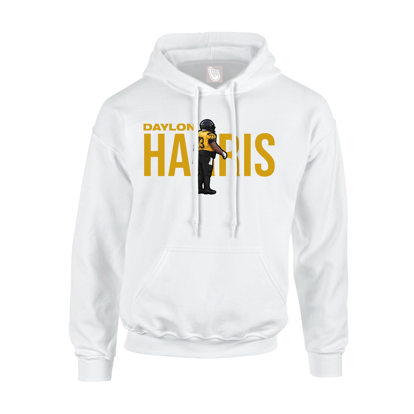 Youth Hoodie — Player Name in White