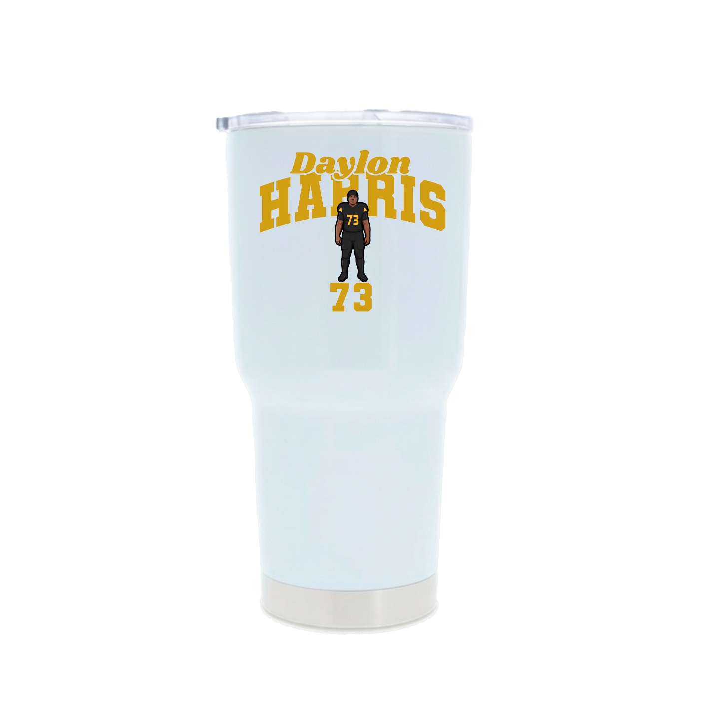 30oz Stainless Steel Tumbler — Signature Arch in White