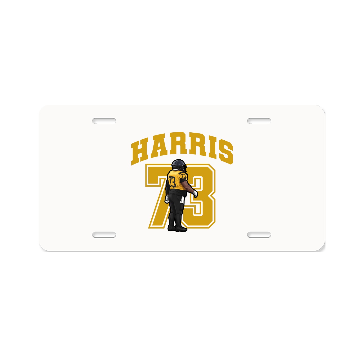 License Plate — Number in Classic