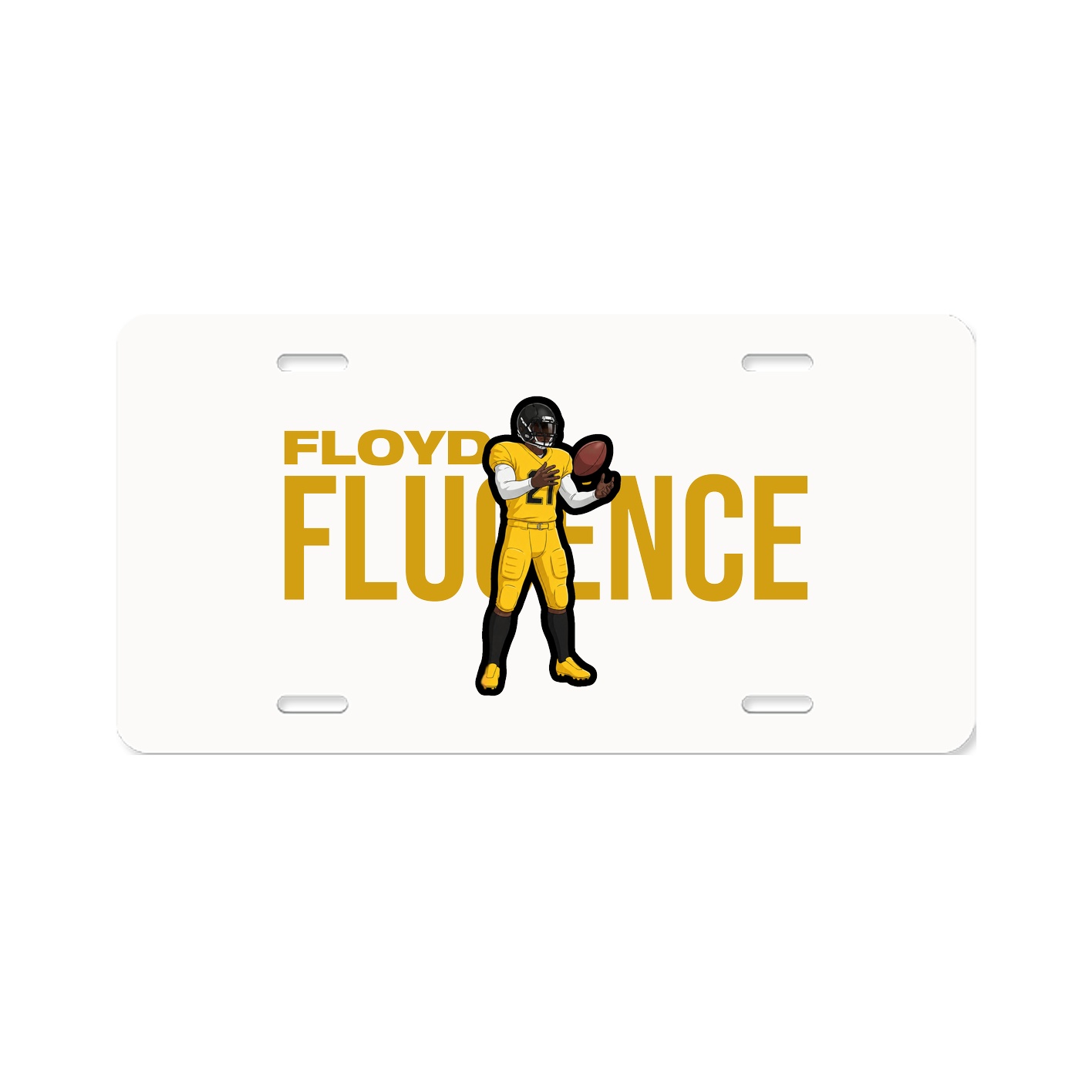 License Plate — Player Name in Classic