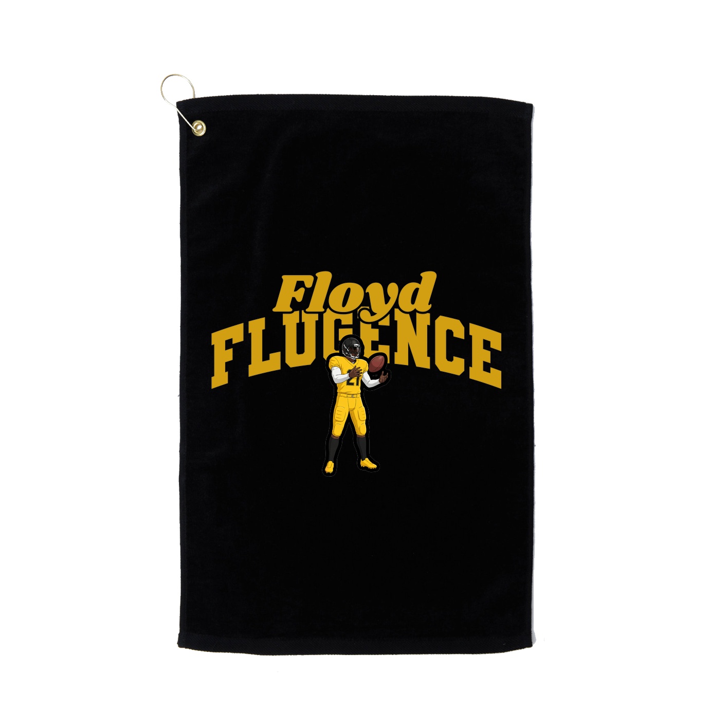 Golf Towel — Signature Arch in Black