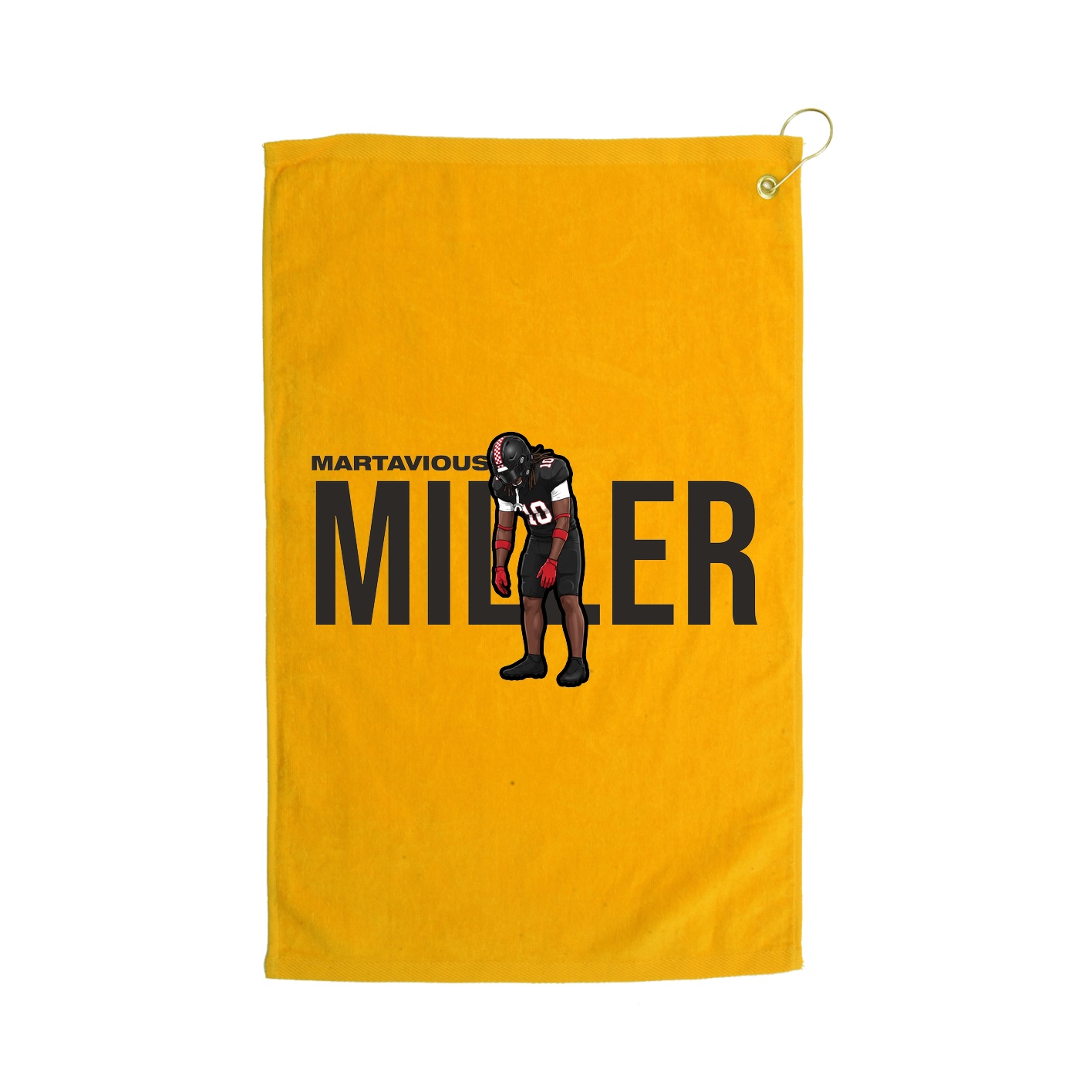 Golf Towel — Player Name in Gold