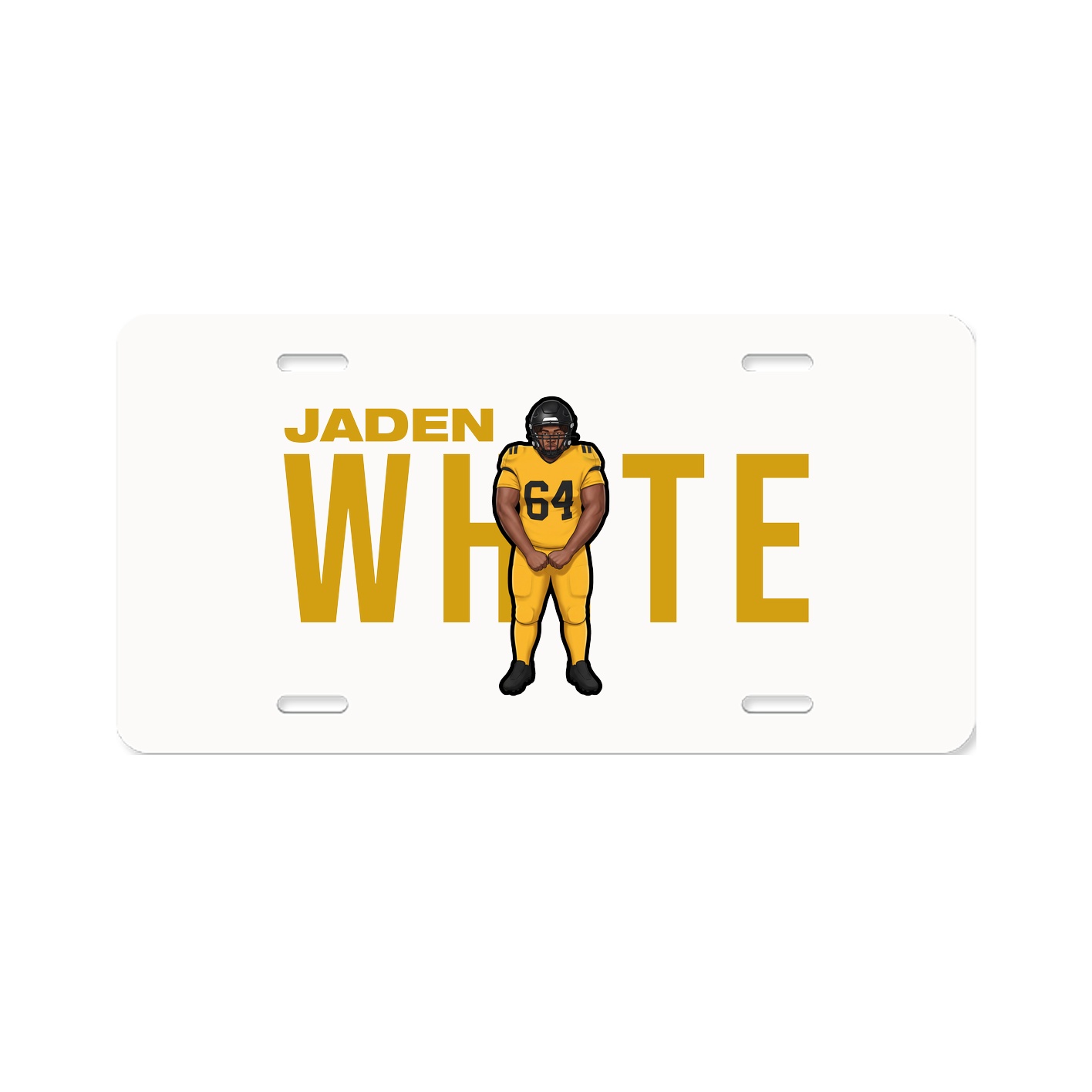 License Plate — Player Name in Classic