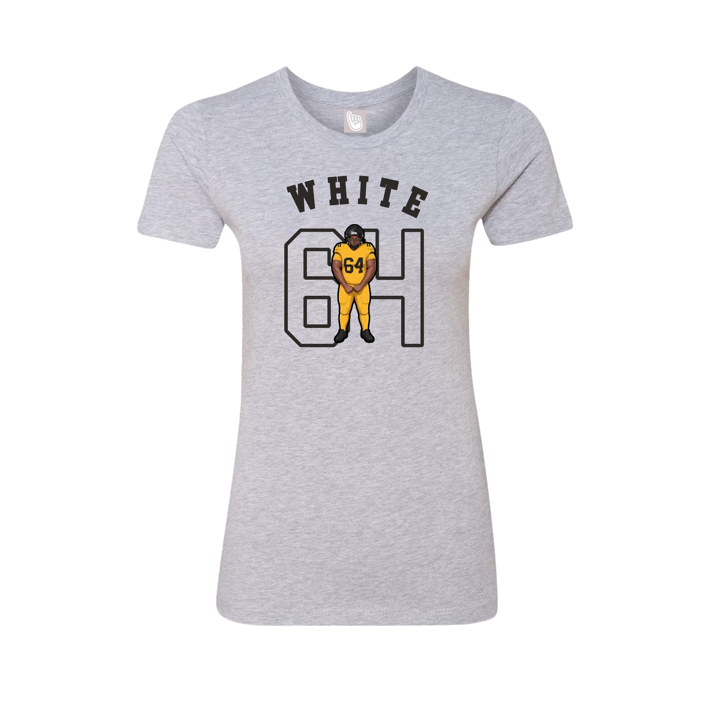 Fitted Women's Tee — Shirsey Arch in Grey