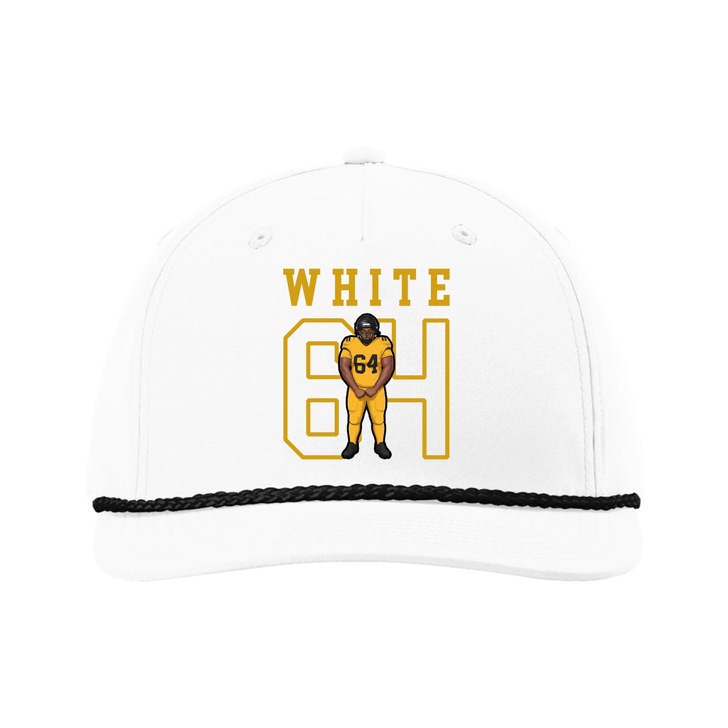 Five-Panel Classic Rope Cap — Shirsey in White