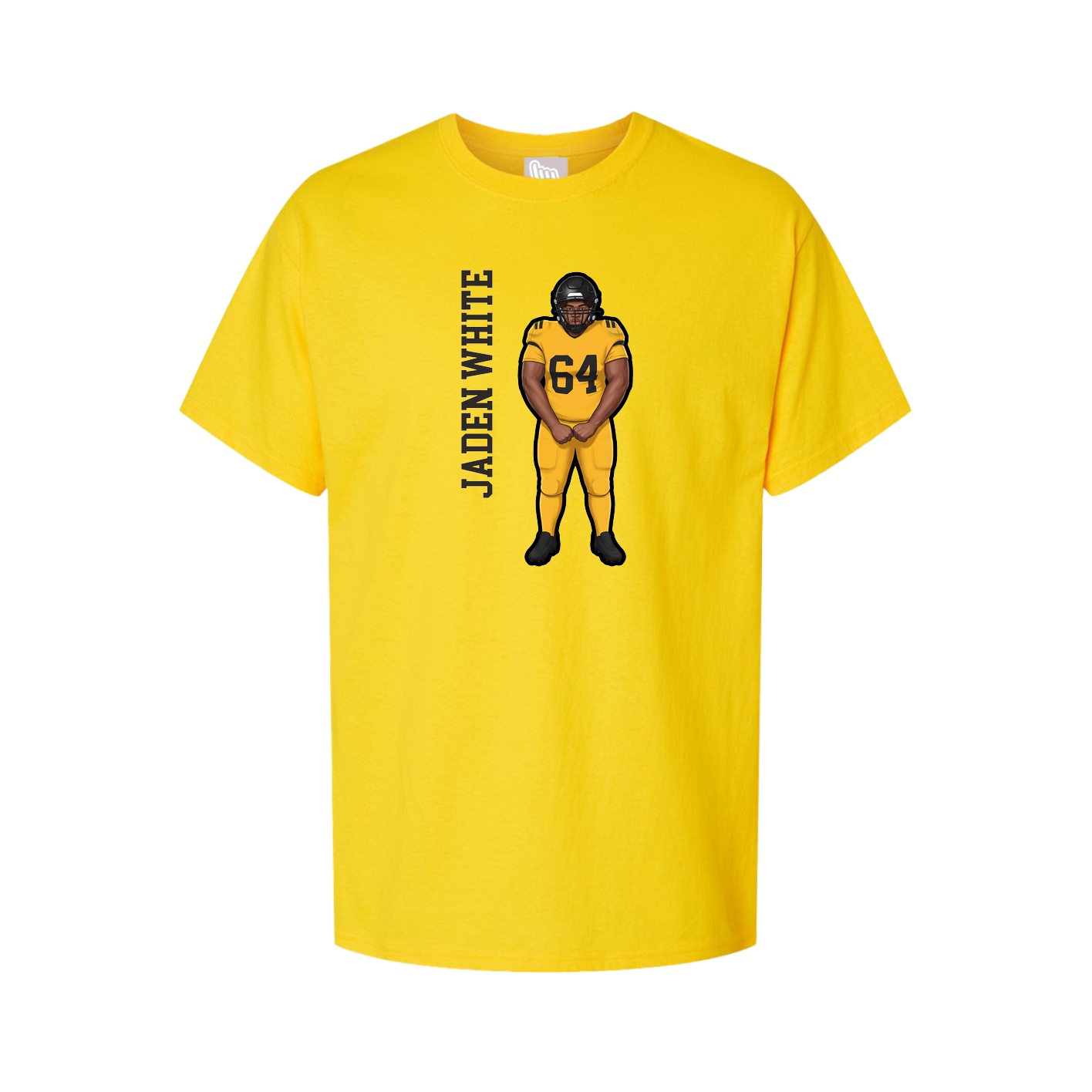 Tee — Name Vertical in Gold