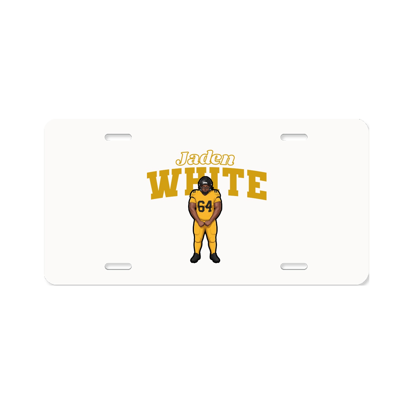 License Plate — Name Arch in Classic