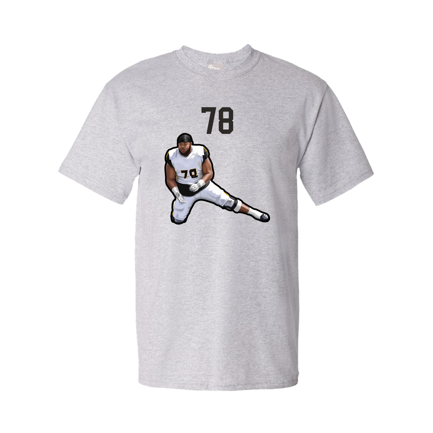 Youth Tee — Number Top in Grey
