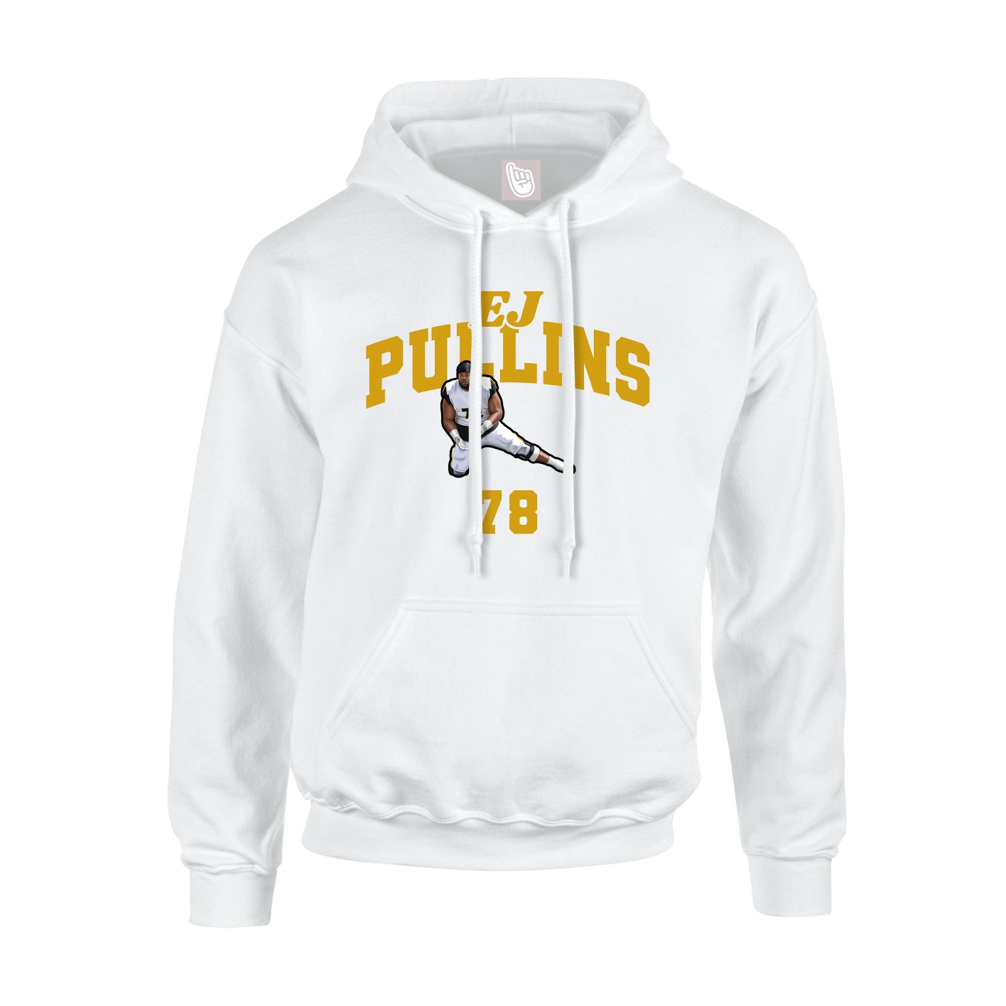 Youth Hoodie — Signature Arch in White