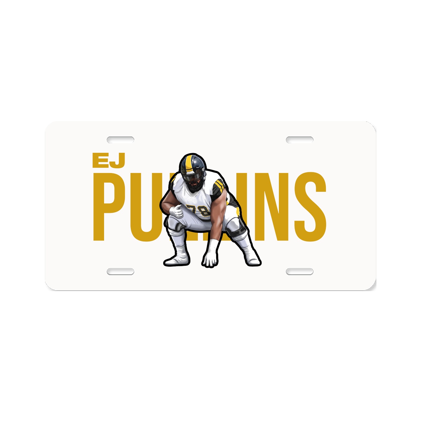 License Plate — Player Name in Classic