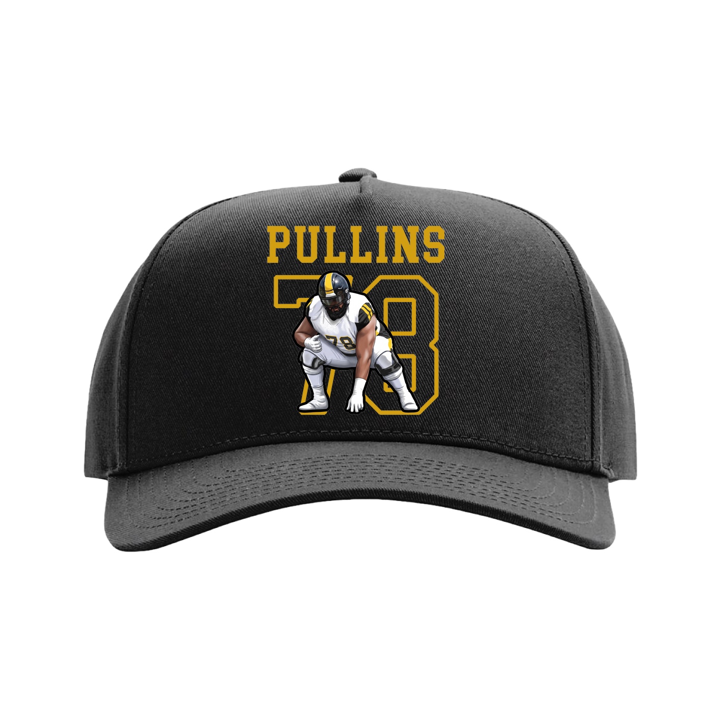 Full Fabric Five-Panel Champ Cap — Shirsey in Black