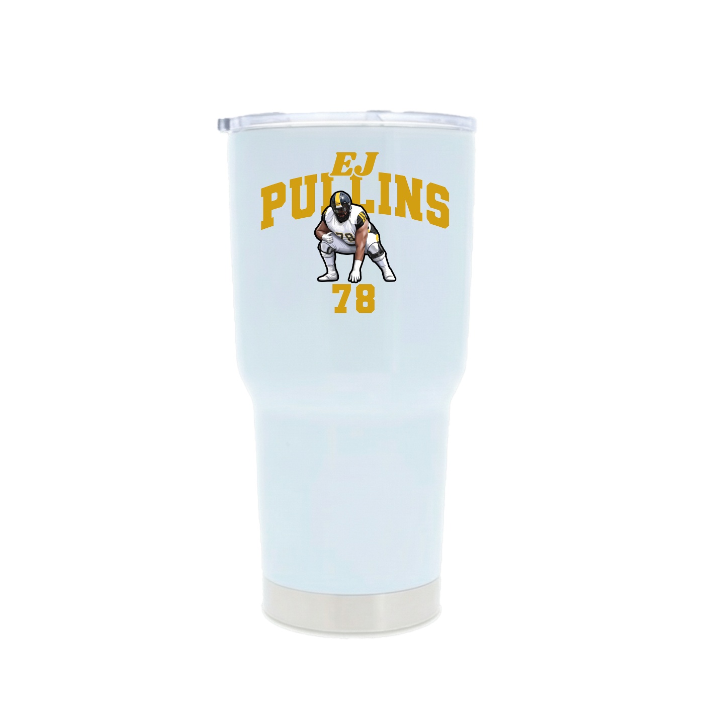 30oz Stainless Steel Tumbler — Signature Arch in White