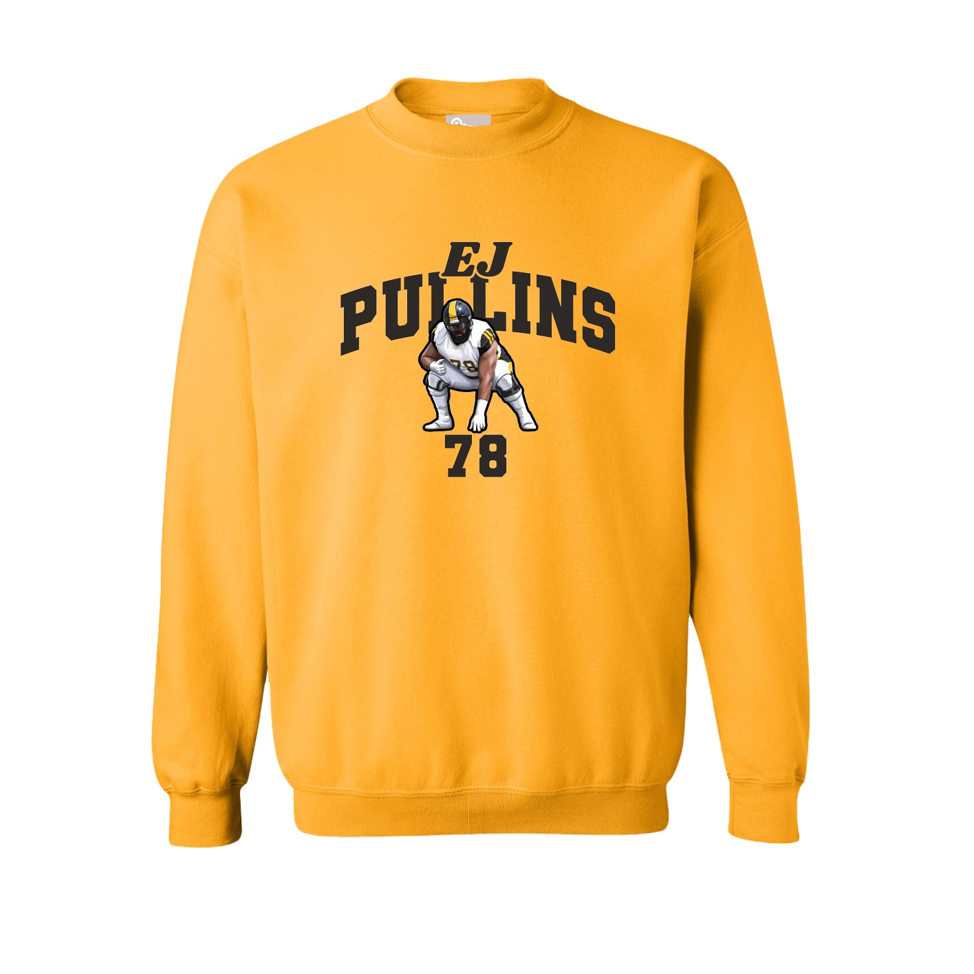 Fleece Crew — Signature Arch in Gold