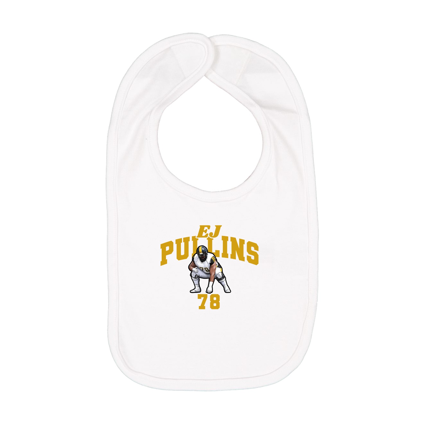 Infant Bib — Signature Arch in White