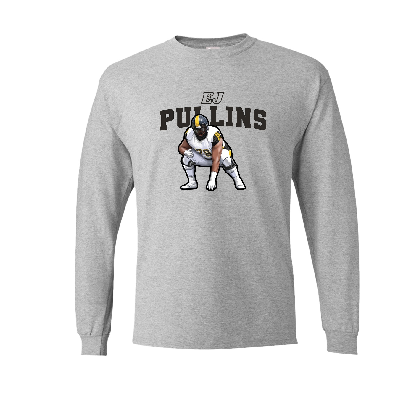 Long Sleeve Tee — Name Arch in Grey