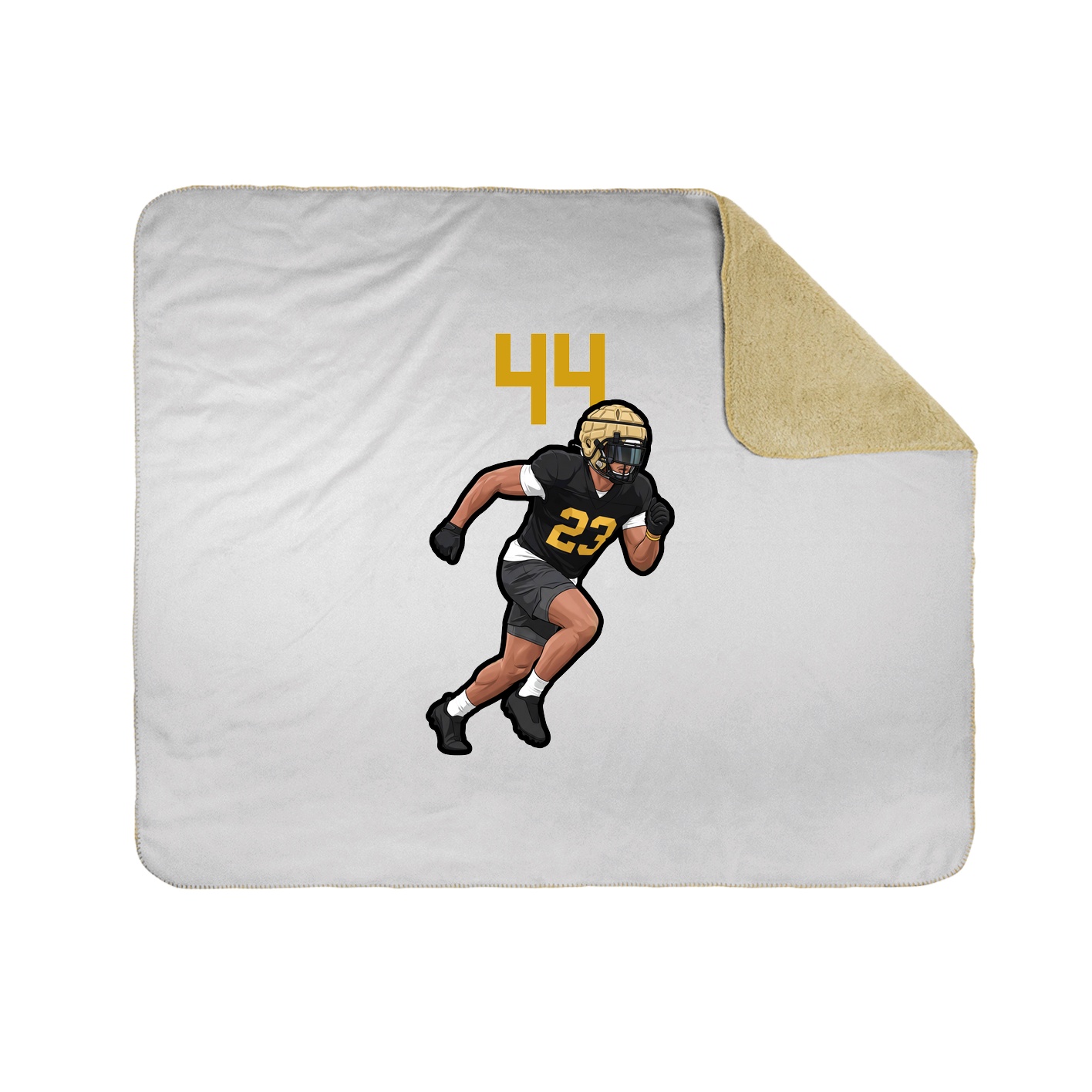 Throw Blanket — Number Top in White