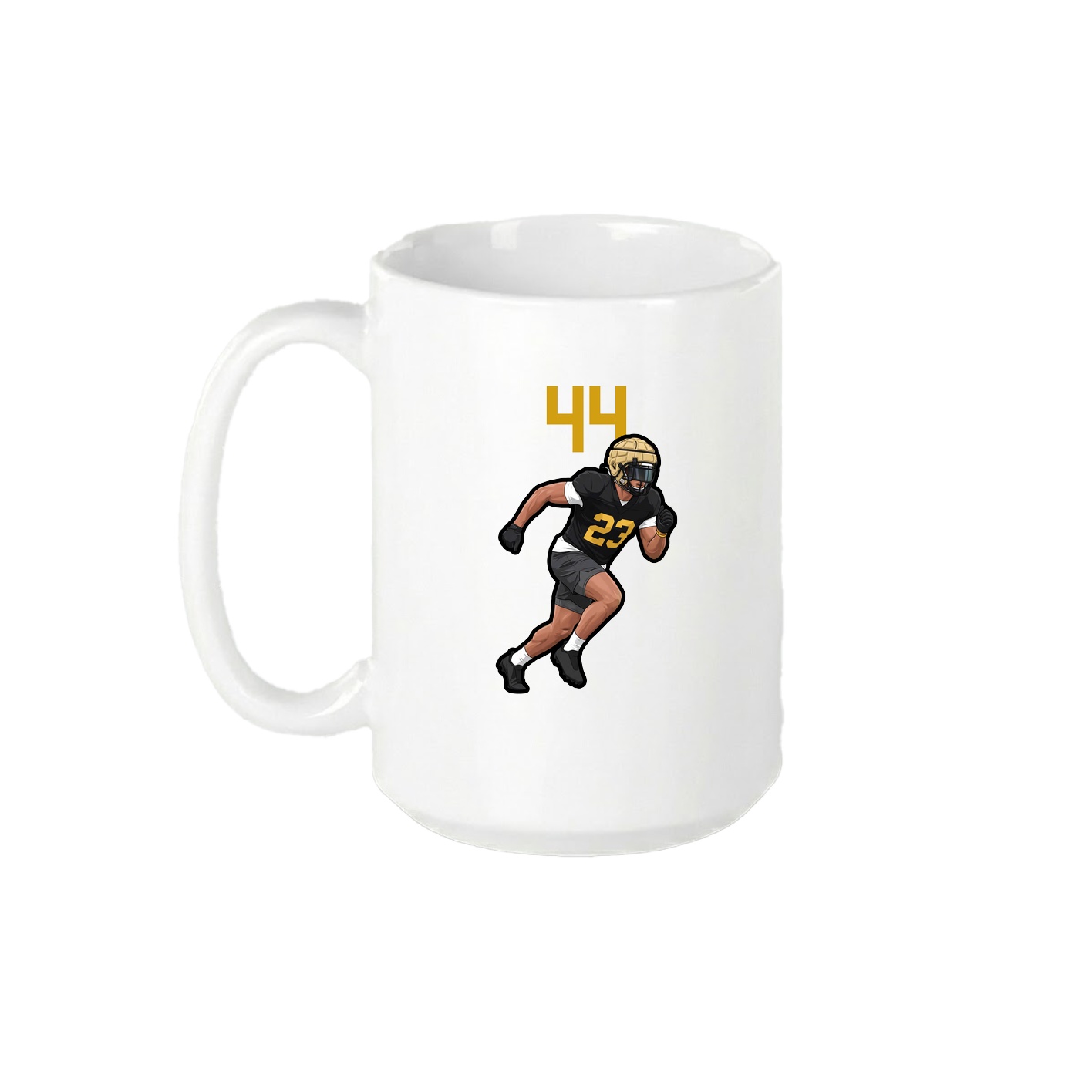 15oz Coffee Mug — Number Top in White