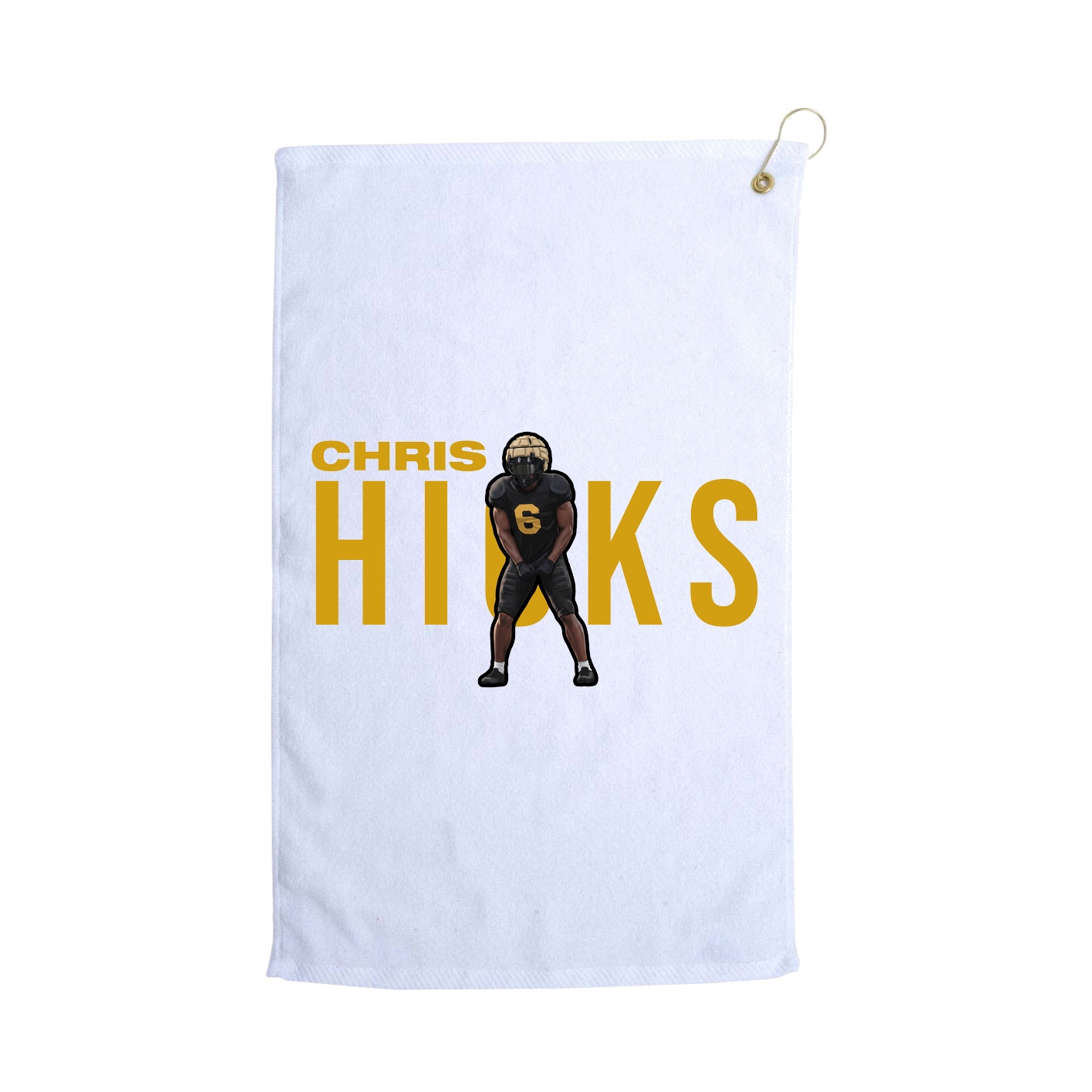Golf Towel — Player Name in White
