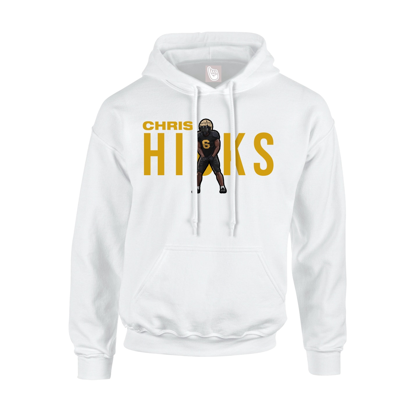 Hoodie — Player Name in White
