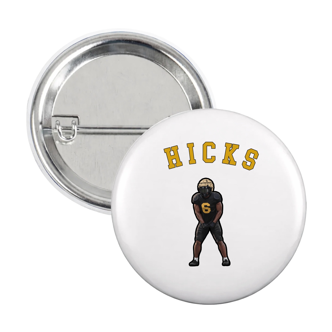 Game Day Button — Shirsey Arch in White