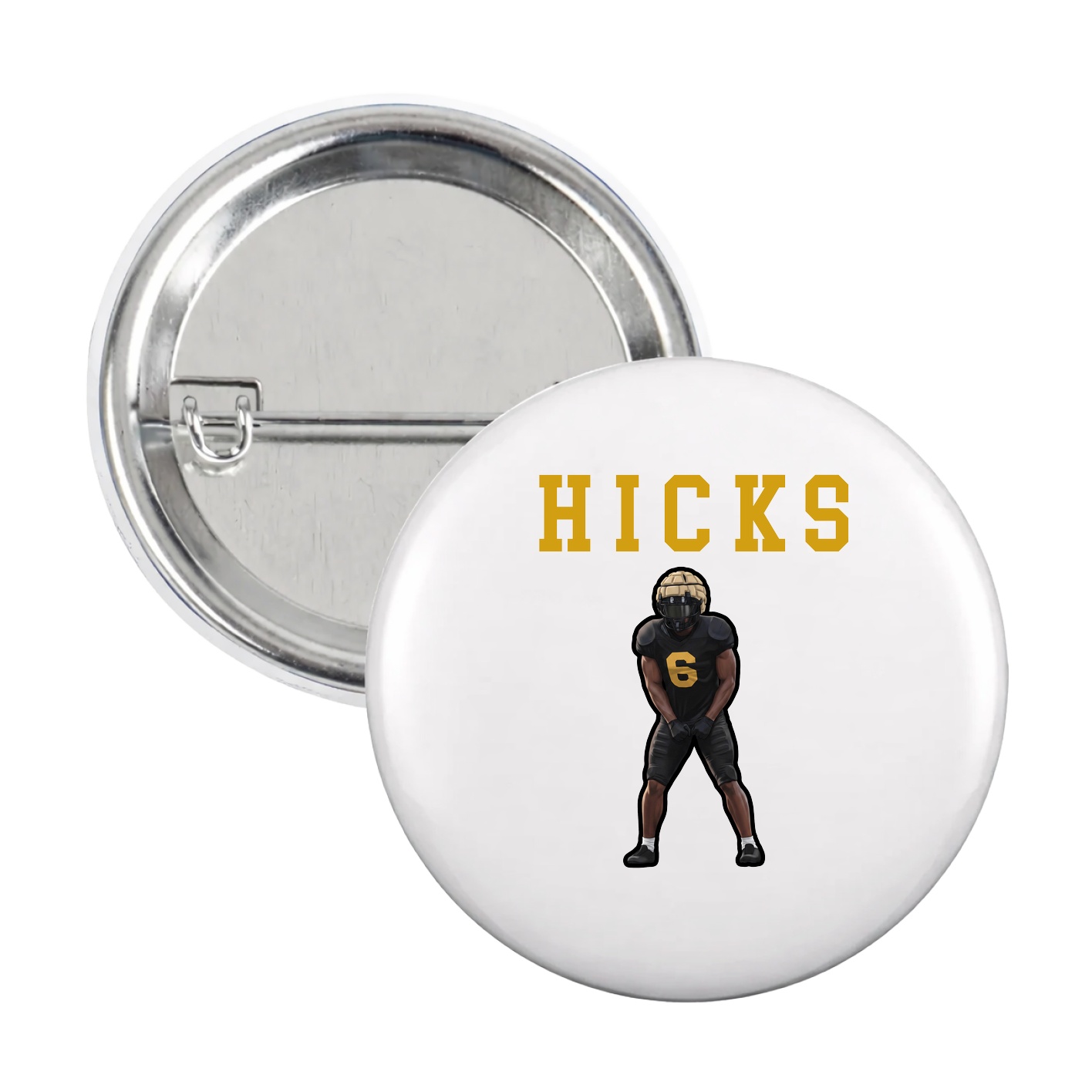 Game Day Button — Shirsey in White