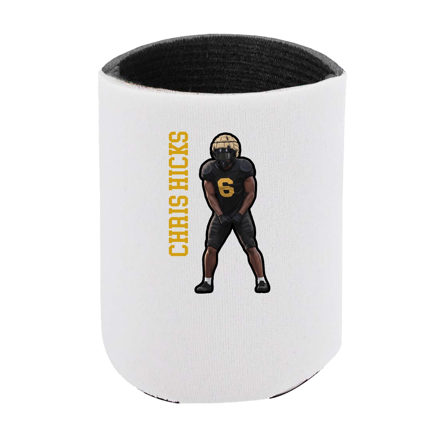 Can Holder — Name Vertical in White