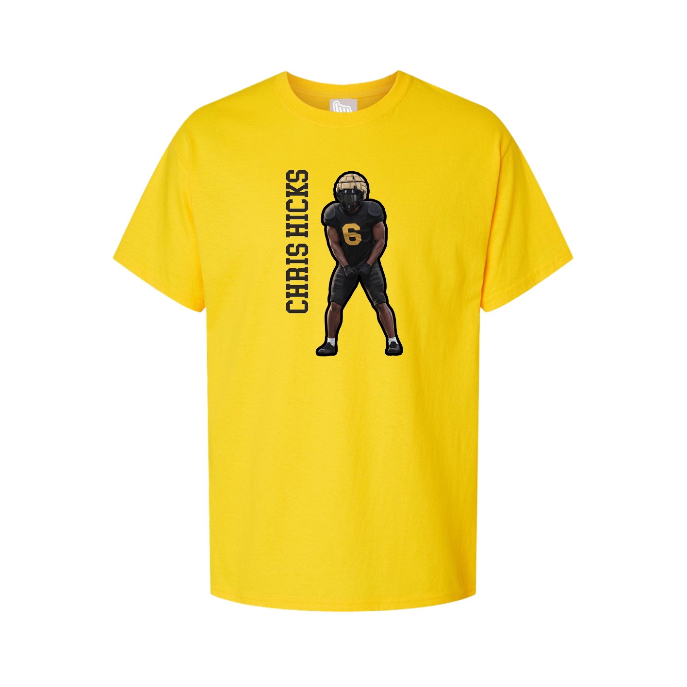 Tee — Name Vertical in Gold