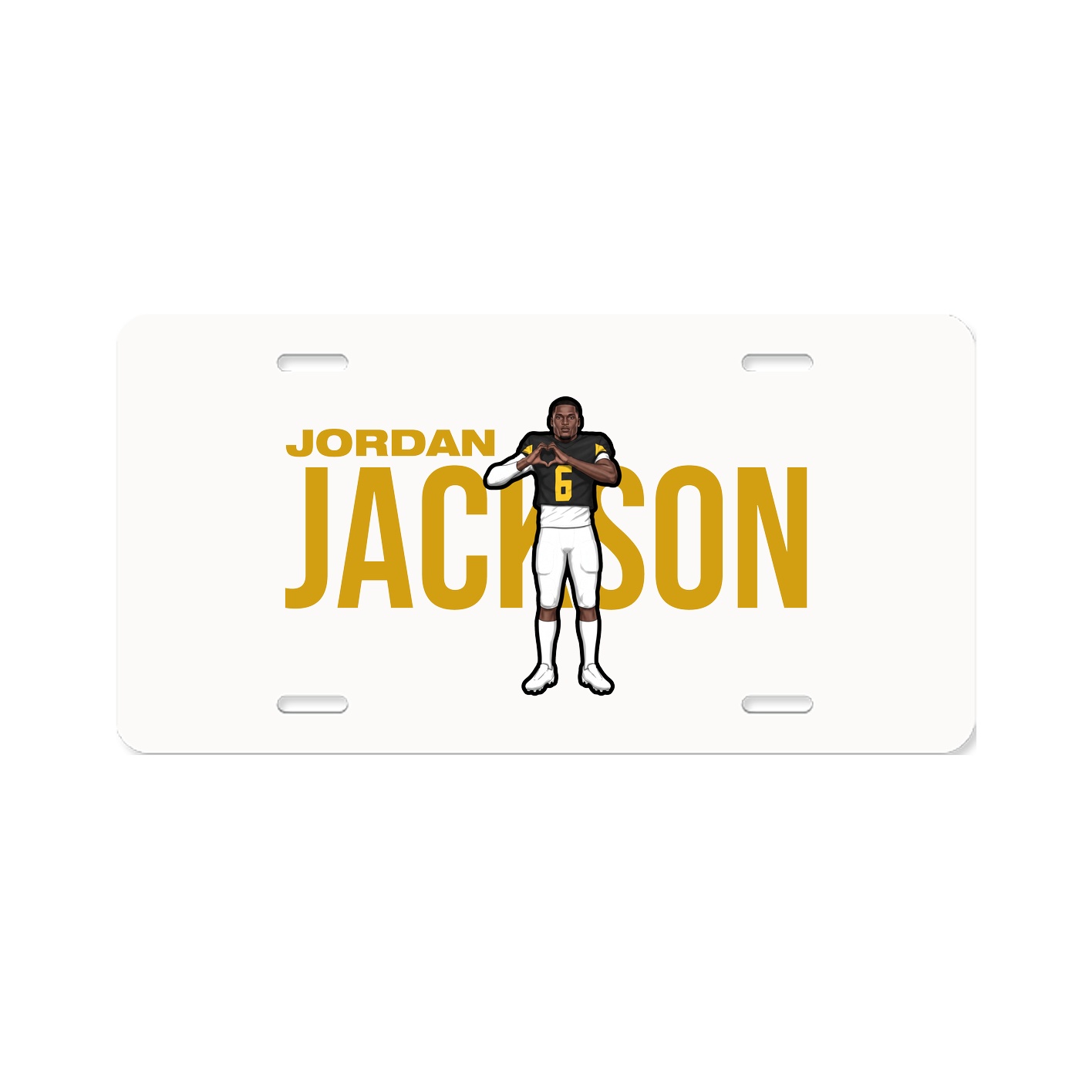 License Plate — Player Name in Classic