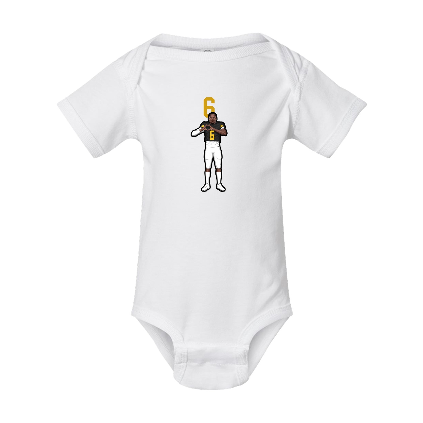 Baby Onesie — Number Top in White