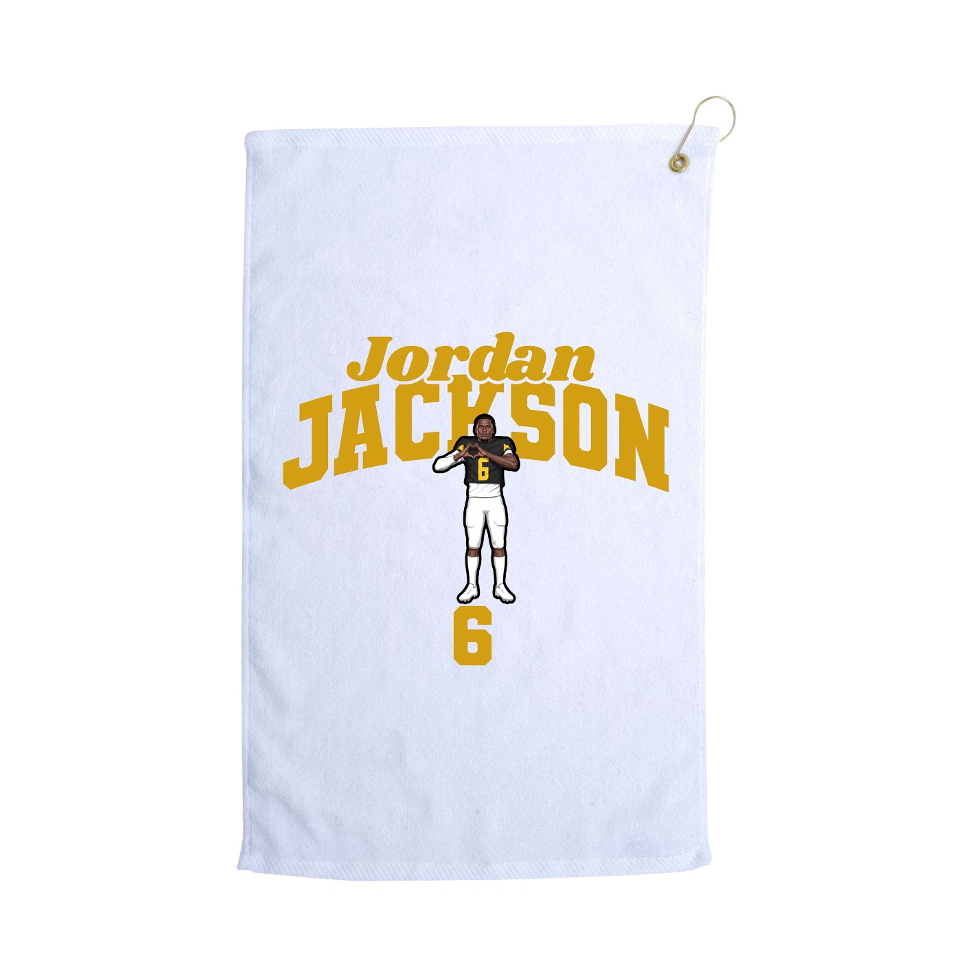 Golf Towel — Signature Arch in White
