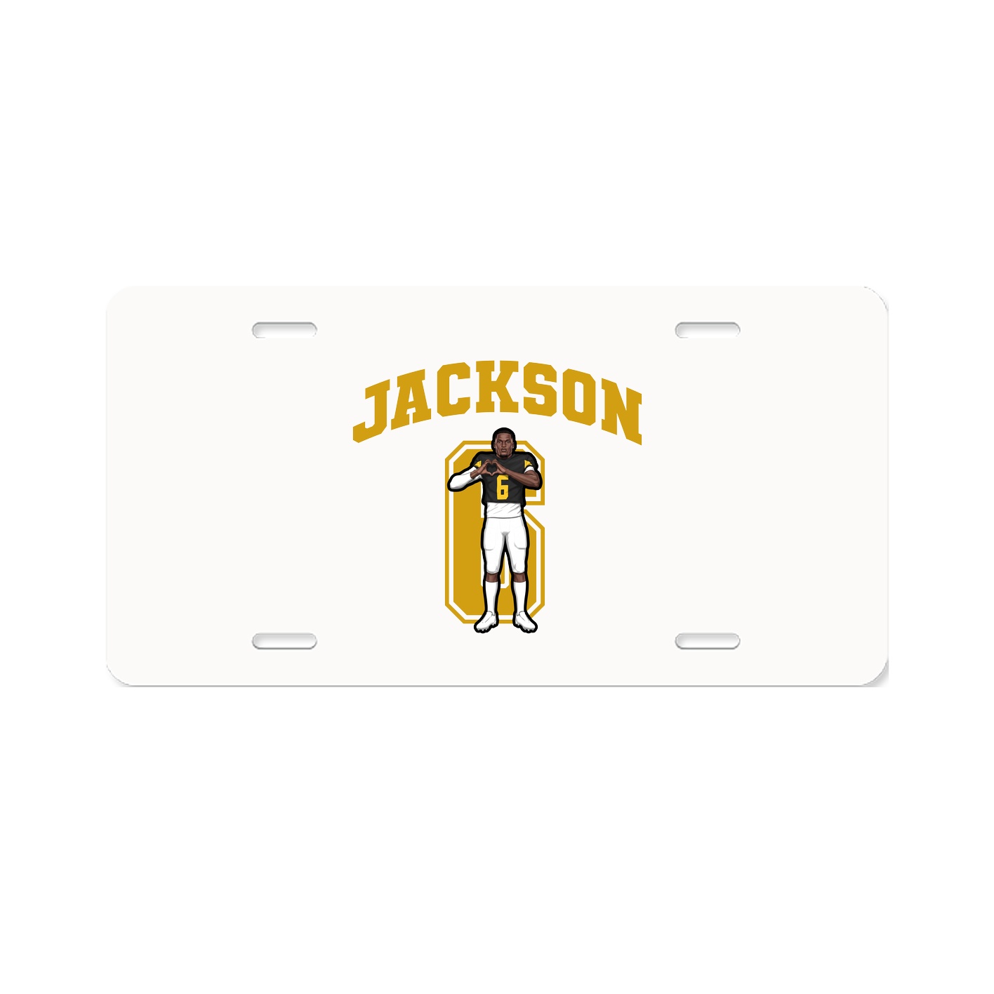 License Plate — Number in Classic