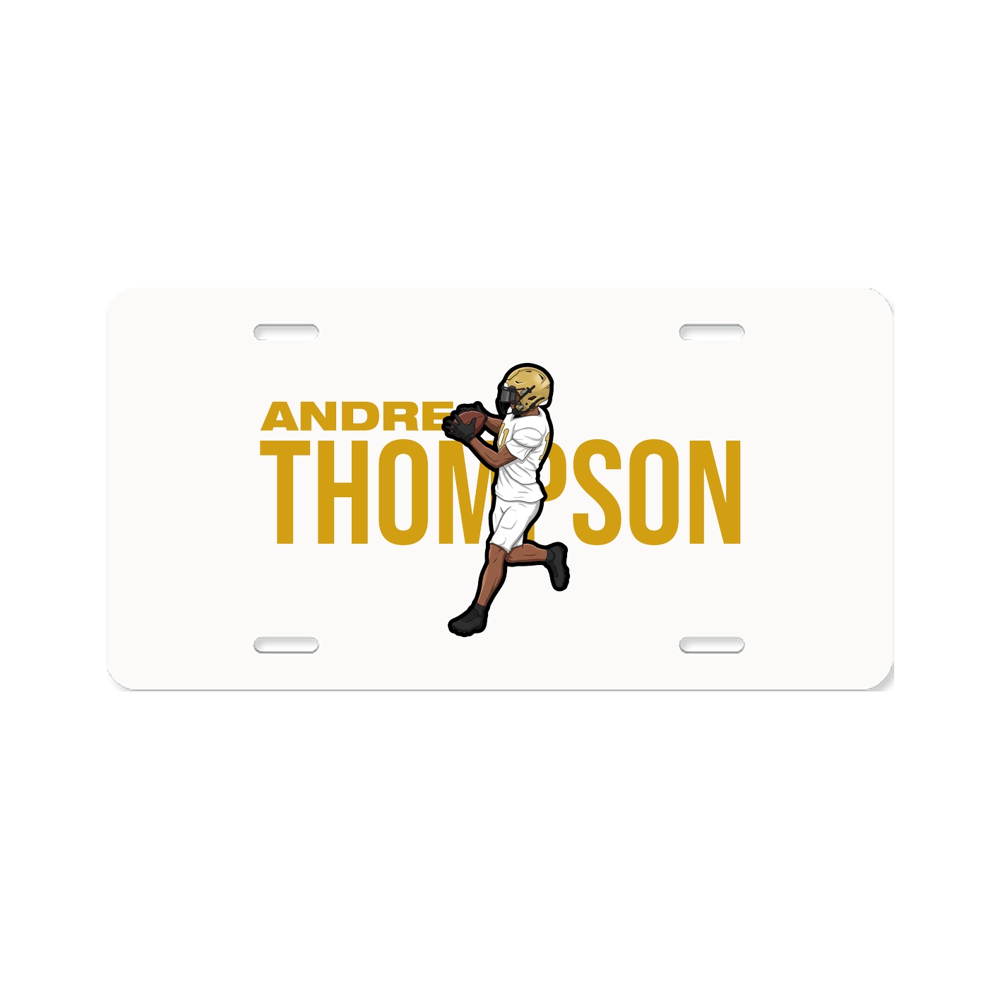 License Plate — Player Name in Classic