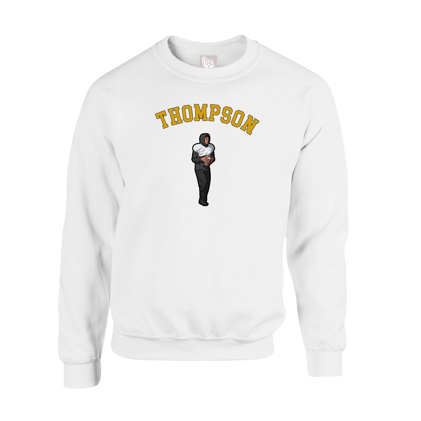 Fleece Crew — Shirsey Arch in White