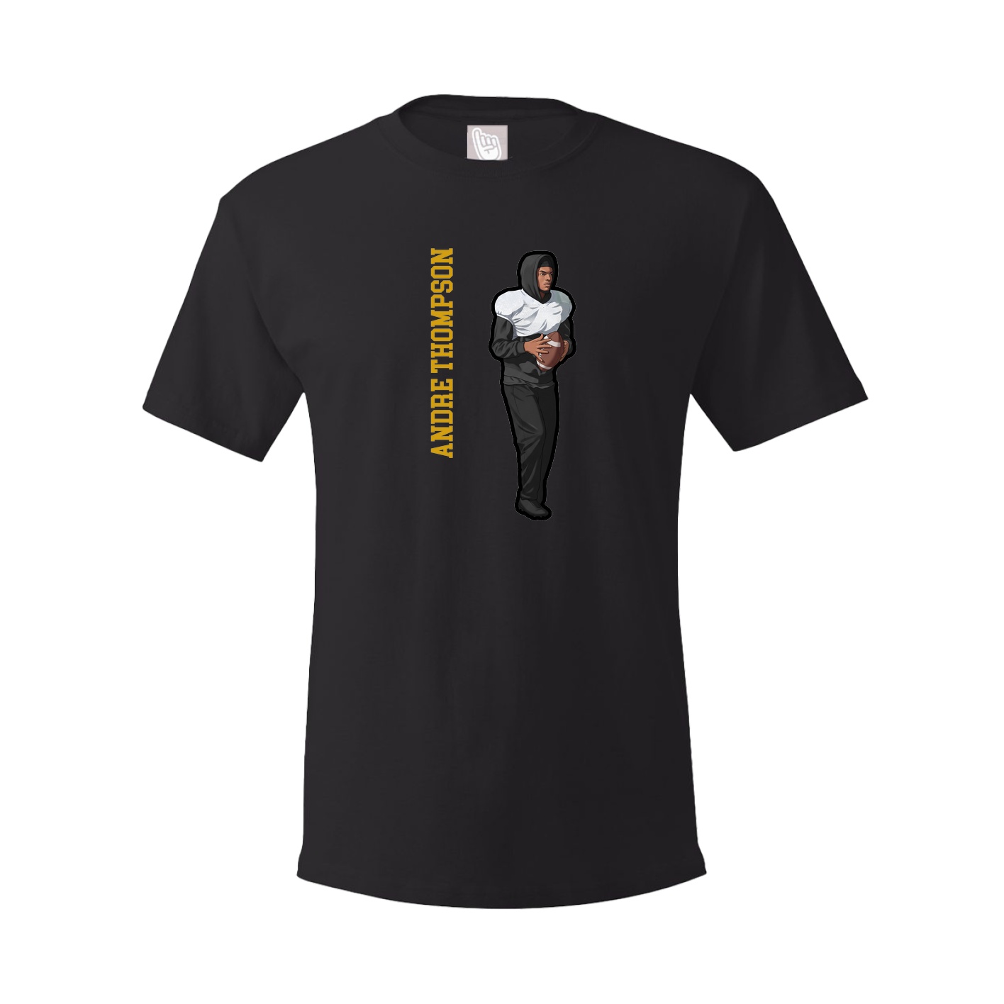 Tee — Name Vertical in Black